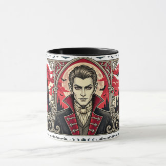 Tasse portrait de comte vampire | Tasse à café ave