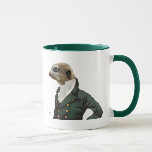 Tasse Portrait de Dandy Meerkat (Droite)