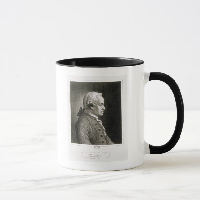 Tasse Portrait d'Emmanuel Kant, philosophe allemand (Droite)