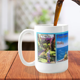 Tasse Positano Italie avec rochers célèbres de Cap