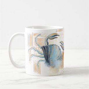 Tasse pour aquarelle d'anniversaire de zodiaque de