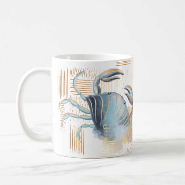 Tasse pour aquarelle d'anniversaire de zodiaque de (Gauche)