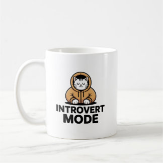 Tasse pour Chat en Mode Introverti – Tasse de Café