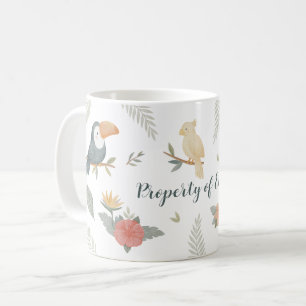 Tasse pour enfants "Propriété de" nom personnalisé