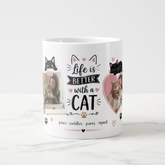 Tasse pour les amoureux de chats avec photos perso