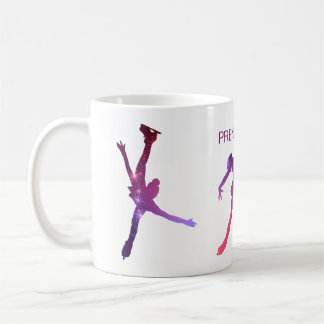 Tasse pour patineuse - Silhouette Rose Violet star