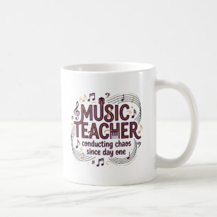Tasse pour professeur de musique, menant le chaos