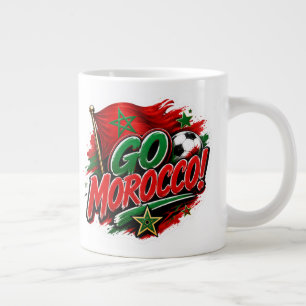 Tasse pour supporter l'équipe Maroc J'Y VAIS MAROC