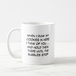 Tasse pour tremper les biscuits drôle   Texte modi