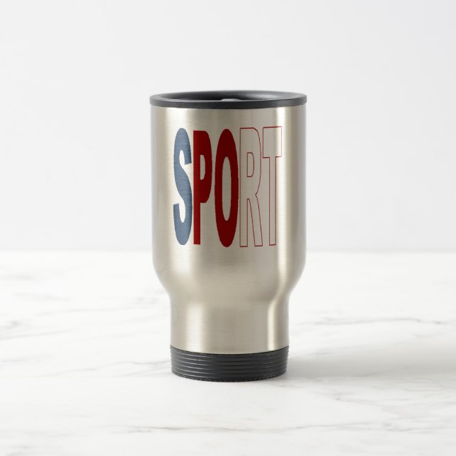 Tasse pour voyage acier inoxydable SPORT (Centre)