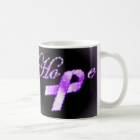 Tasse pourpre de conscience de ruban d'espoir