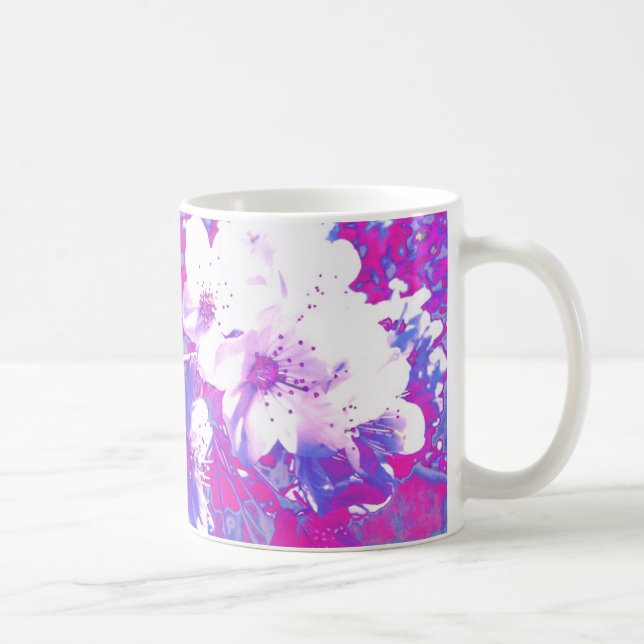 Tasse pourpre de fleur (Droite)