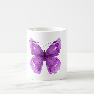 Tasse pourpre de papillon