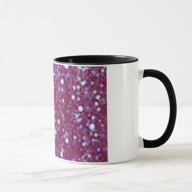 Tasse pourpre de parties scintillantes (Droite)