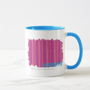 Tasse Pourpre mince 2 de rayures