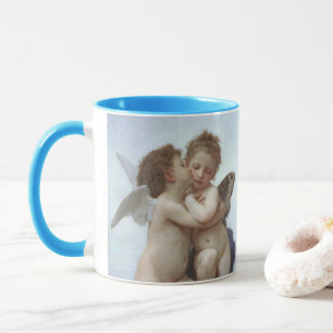 Tasse Premier Baiser par Bouguereau, Anges victoriens d'