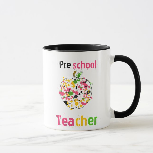 Tasse préscolaire de professeur - peignez (Droite)