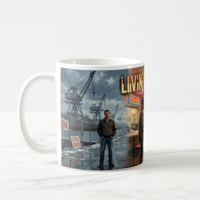 Tasse Prière de la classe ouvrière au diner du por (Gauche)