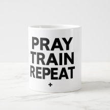 Tasse Prière Entraînement Répéter – Motivation Fit