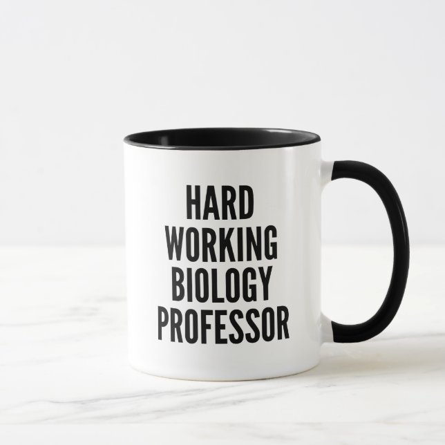 Tasse Professeur de biologie au travail difficile (Droite)