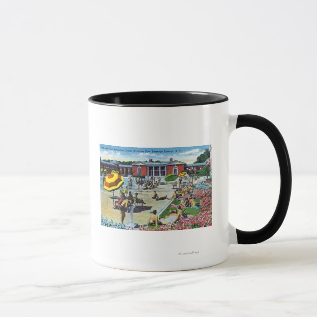 Tasse Profitez du centre de loisirs Spa Saratoga (Droite)