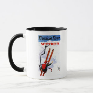 Tasse Promo Flexible Flyer Splitkein Skis En Bois