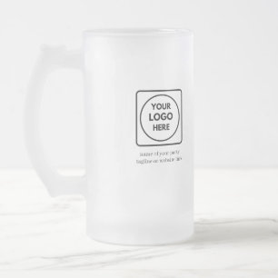 Tasse promotionnelle bière givré Texte Logo person