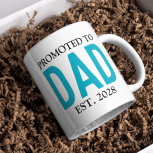 Tasse Promu Papa, Cadeau Personnalisé pour Nouveau