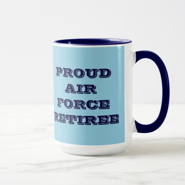 Tasse Proud Air Force Retiment (Rechts)