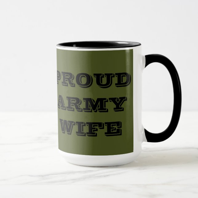 Tasse Proud Army Ehefrau (Rechts)