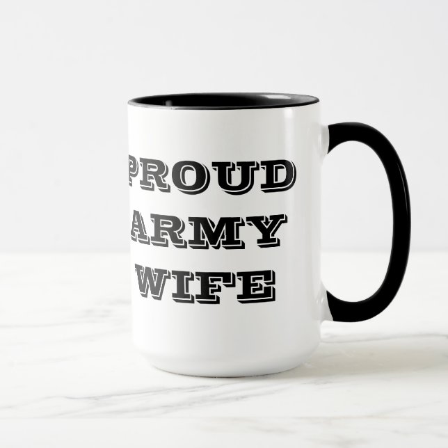 Tasse Proud Army Ehefrau (Rechts)
