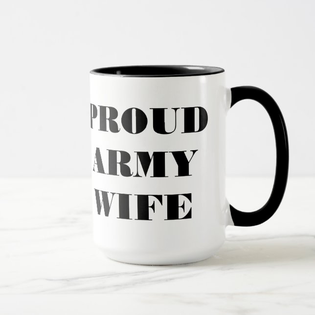 Tasse Proud Army Ehefrau (Rechts)