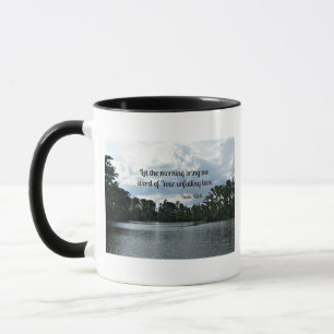 Tasse Psaume 143:8 Que le matin me parle....