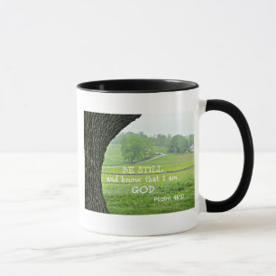 Tasse Psaume 46:10 Soyez calme et sachez que je suis Die