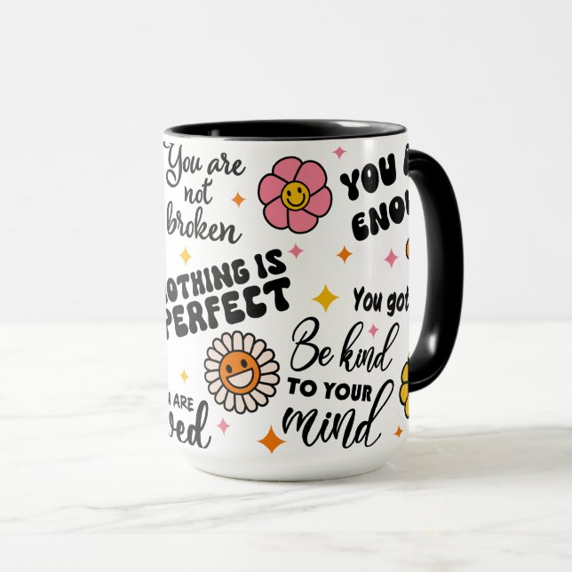 Tasse psychische Gesundheit (VorderseiteRechts)