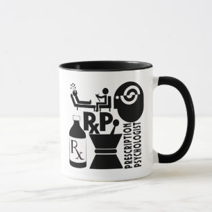 Tasse Psychologue de prescription de LOGO de RxP