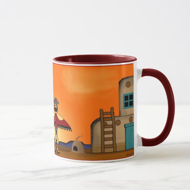 Tasse Pueblo de coucher du soleil (Droite)