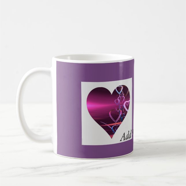 Tasse Purple Heart de personnaliser (Gauche)