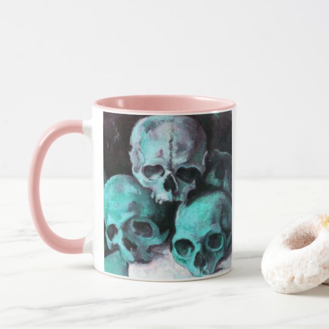 Tasse Pyramide des crânes après Cézanne (Avec donut)