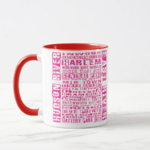 Tasse Quartiers NYC Hot Rose