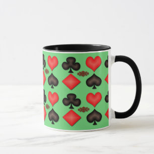 Tasse Quatre costumes Jouer Arrière - plan de la Personn