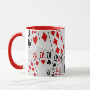 Tasse "Quatre d'un genre : quatre d'une dizaine dispersé