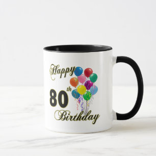 Tasse Quatre-vingtième cadeaux d'anniversaire et