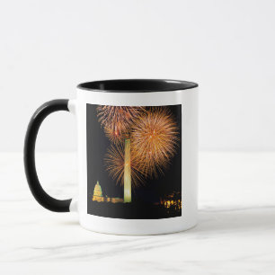 Tasse Quatrième de juillet, affichage de feu d'artifice