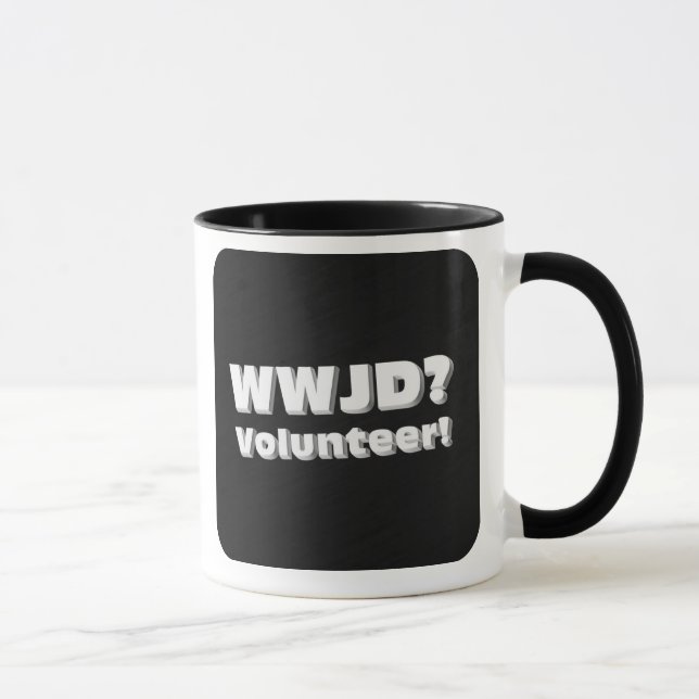 Tasse Que ferait Jésus s'il voyait quelqu'un dans le bes (Droite)