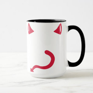 Tasse Queue de klaxons de diable rouge