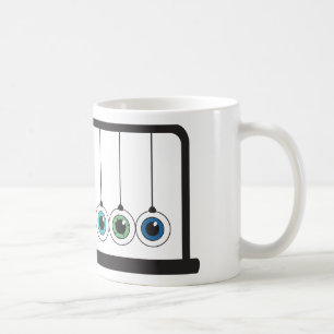 Tasse qui attirent l'oeil du berceau de Newton