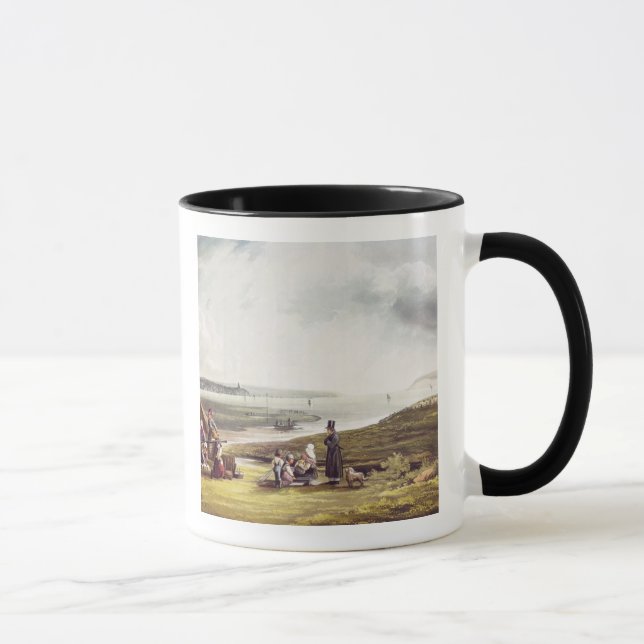 Tasse Quillebeuf, des "vues sur la Seine", gravée par (Droite)