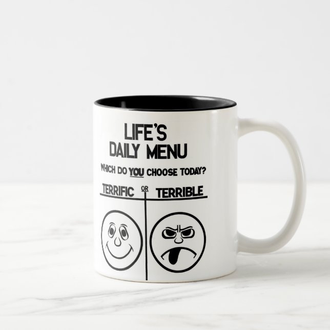 Tasse quotidienne de menu (Droit)