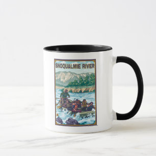 Tasse Rafting en eau blanche - rivière Snoqualmie,